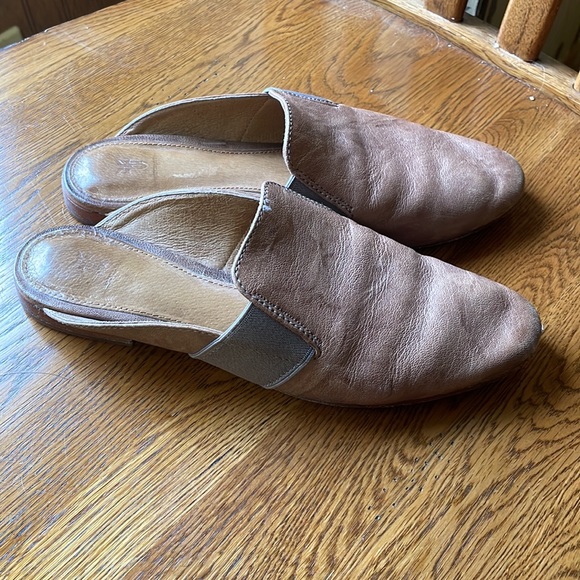 Frye Teri Gore Leather Mules Sz 8 - Picture 3 of 6